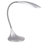 Grey High Vision Touch Control Tabletop Led Lamp - Mains Powered Desk Light With Gooseneck Arm & 400 Lumen Illumination - H40Cm