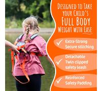 Grey Hobbledehoo Harness with Leash For older children and Teens Aged 7+ Years, SEN Harness For Elopment & Autism Safety Awareness