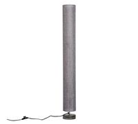 (Grey) Homcom 120cm Column Floor Lamp With Linen Shade