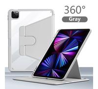 (grey, iPad pro 13 2024) For Ipad Pro 13 11 12.9 2022 Case 2021 Air 5 4 Cover for Ipad Air 11 2024 Mini 6 10.2 8th 9 9th 10th Generation 360 Rotation Shell Accessories