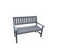 Johanna 2-Seater Garden Bench - 71D x 125W x 91H - Timber/Metal - Grey