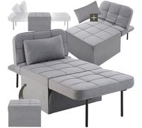 Tectake 4In1 Lounger Chair Ponto, Grey