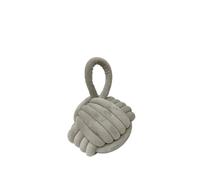 Grey Knot Velvet Effect Doorstop