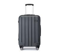 (Grey) KONO Lightweight 24Inch Hard Shell ABS Suitcase 4 Wheels Luggage Medium Travel Case