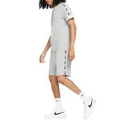 (Grey, L) Nike Tracksuit Mens T Shirts Tape Shorts Set NSW Repeat Terry Shorts Cotton Tee