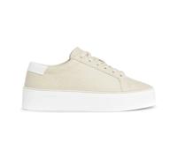 Grey Lace-Up Flatform Trainers - female - Calvin Klein - Sneakers - Gray - 8 UK - Shoes 8 UK
