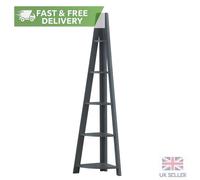Ladder Bookcase Shelf Unit 3 4 5 Tier Display Shelving Stand Corner Storage