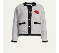 Grey Lady Lulu Knitted Sweater Jacket Grey Lady Lulu Knitted Sweater Jacket S