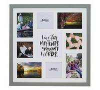 Grey Large Collage Photo Frames Multiple Pictures, 8 Standard Openings & Quote