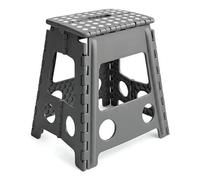 Grey Large Folding Steps Kitchen Stool Step Portable Foldable Fold Seat With Handle
