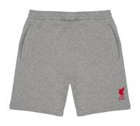 Liverpool FC Official Football Gift Mens Fleece Jogger Shorts Grey Large
