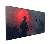 Grey Large Mouse Mat 1600x800x3mm, Warrior Extended Mouse Pad with Stitched Edges, Gaming Mousepad with Soft Smooth Surface, Desk Mat for Desk Accessories and Office Accessories, Gifts for Men 8-7888
