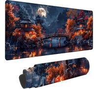 Grey Large Mouse Mat 700 x 400 x 3 mm, Extended Gaming Mouse Pad Architecture Desk Mat With Stitched Edges, Adults Mousepad Non Slip Rubber Base, Waterproof Soft Cloth Desk Pad for Office Decor 8-V