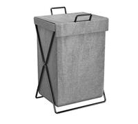 Grey Laundry Basket Dirty Washing Wash For Clothes Bin
