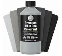 Grey Leather Dye | Repair Paint Restorer for Sofas, Furniture, Car Seats, Bags, Shoes | All in One Self Seal Leather Colourant (Light Grey, 100ml)