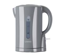 (Grey) LIVIVO 1L Portable Cordless Travel Kettle