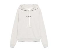 Grey Logo Sweatshirt with Drawstring Hood - male - Jil Sander - Hoodies - Gray - S - Sweatshirts & Hoodies S