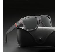 (grey) Luxury Square Vintage Polarized Sunglasses For Men Women Fashion Travel Driving Anti-glare Sun Glasses Male Eyewear Uv400