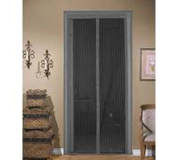 (Grey) Magnetic Insect Door Net Fly Insect Mesh Curtain