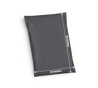 Grey Mailing Bags 24 × 36 Inches - Pack of 50 | Strong Polythene Postal Bags | Waterproof, Tear-Resistant & Self-Seal | Ideal for Courier & Online Selling | Postage Bags & Shipping Bags