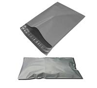 Grey Mailing Bags Plastic Mail Post Postage Polythene Strong Self Seal 10" x 14" (25 x 36cm) - 100 Bags