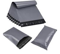 Grey Mailing Bags x50 12 x 16 Inch Self Seal Plastic Postage Parcel Delivery Bags for Clothes, Shipping, Packaging and Online Orders
