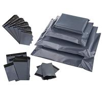 Grey Mailing Plastic Postal Self Seal 100pcs Bags From Small to Large Sizes Packaging Poly Envelopes Mailing Bags for Posting and Packaging (Dark Grey) (9" x 12", Grey (Dark/Light))