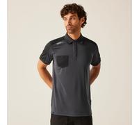 Grey male 3XL Regatta Professional Men's Offensive Moisture Wicking Polo Shirt Grey, Size: 3XL