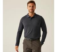 Grey male 4XL Regatta Professional Men's 65/35 LS Polo Top Grey, Size: 4XL