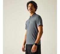Regatta Mens Maverik Stretch Polo Shirt, Grey, Size L, Men Grey