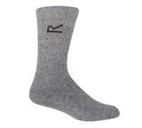 Grey male One Size Regatta Men's 3 Pack Sock In A Box Grey