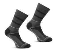 Regatta Mens Samaris 3 Season Socks (Pack of 2) (6 UK-8 UK) (Granite/Light Steel)