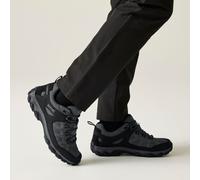 Regatta Mens Edgepoint IV Low Waterproof Walking Shoes UK 8 Grnt/DkSteel