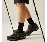 Regatta Mens Samaris III Low Walking Shoes with Performance Threads & Shock Absorbing Heel, Waterproof & Breathable - Perfect for Outdoors, Hikin, Climbing & Mountaineering Grey