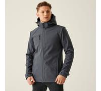 Grey male XXL Regatta Professional Men's Waterproof Erasmus 4 In 1 Softshell Jacket Grey, Size: XXL