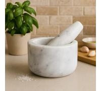 Grey Marble Mortar and Pestle, Durable 250ml Marble Grinder for Kitchen, Non-Porous Handcrafted Premier Housewares Grey One Size