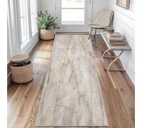 Grey Marble Runner Rugs for Hallway 50x150, Luxury Modern Hallway Runner Abstract Marble Texture Pattern Carpet Runners for Kitchen Bedroom Living Room, Non Slip Long Rug, 326y&iu