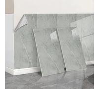 Grey Marble Stick on Tiles Self Adhesive Wall Tiles for Kitchen Bathroom 60cmx30cm Peel and Stick Wall Tile Stickers Thicken Vinyl Waterproof for Kitchen Walls,10PCS=19sq.ft