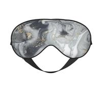 Grey Marble Stripe Double Sided Sleep Mask, Adjustable Blackout, Silk-Like Eye Mask for Sleeping,Travel, Soft, Breathable, Lightweight Comfortable Blindfold