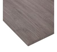 Grey Matt Oak Effect Square Edge Furniture Panel, (L)1.2M (W)400mm (T)18mm
