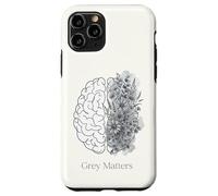 Grey Matters Floral Line Art Brain Tumor Awareness Month Case for iPhone 11 Pro