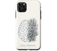 Grey Matters Floral Line Art Brain Tumor Awareness Month Case for iPhone 11 Pro Max