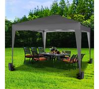 (Grey) Mcc® 3x3m Pop-up Gazebo Waterproof Outdoor Garden Marquee Canopy NS