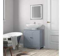MCC Direct Undersink Bathroom Cabinet with shelves - Colarado in Grey MCC Direct Grey