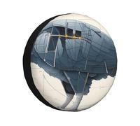 Grey Mechanical Parrot Spare Tire Cover Wheel Tire Covers,Waterproof Dust-Proof Tire Covers Protector Universal Fit For Trailer Rv Suv Truck Camper 15 Inch