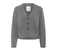 Grey Melange Knit Jumper - female - Part Two - Cardigans - Gray - XL - Knitwear XL