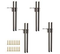 Grey Metal Cylindrical 18Cm Furniture Leg