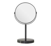 Grey Metal Swivel Table Mirror, Free Standing