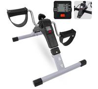 (Grey) Mini Exercise Bike Portable Pedal Exerciser
