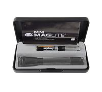 (Grey) Mini Maglite Aa Torch - Gift Boxed Flashlight with Batteries